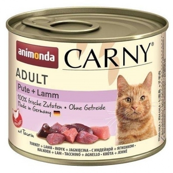 【ANIMONDA】卡恩CARNY主食罐 200g - 火雞肉+羊肉