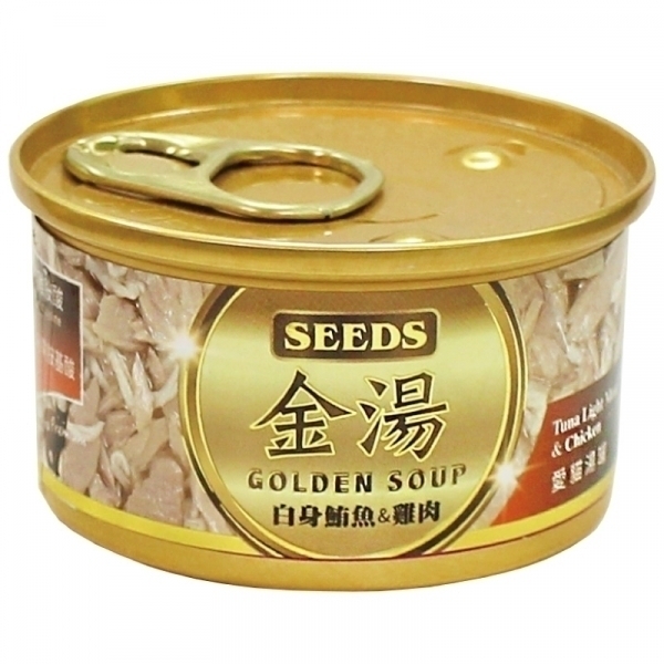 【GOLDEN SOUP】金湯愛貓湯罐 80g－白身鮪魚＋雞肉