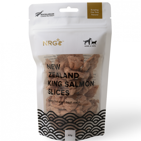 NRG+頂級原肉凍乾零食 紐西蘭原裝寵物凍乾 頂級國王鮭魚