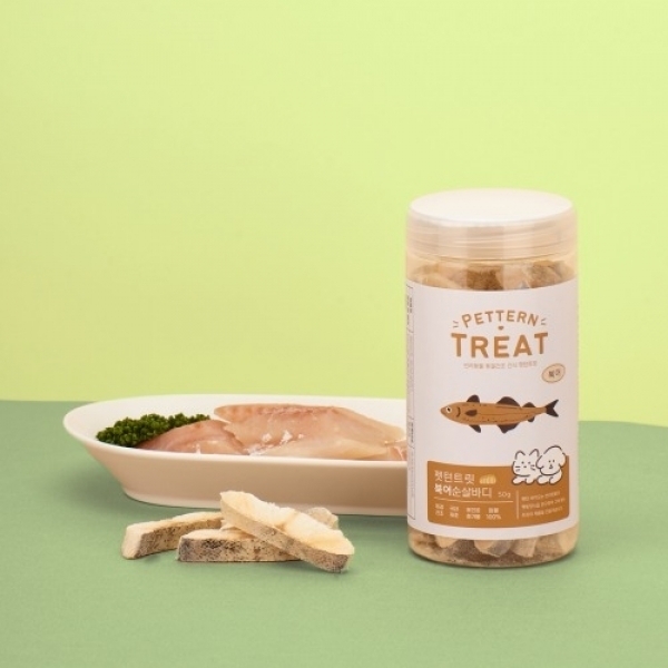 犬貓回味-Q彈鱈魚排(帶皮) 50g 凍乾