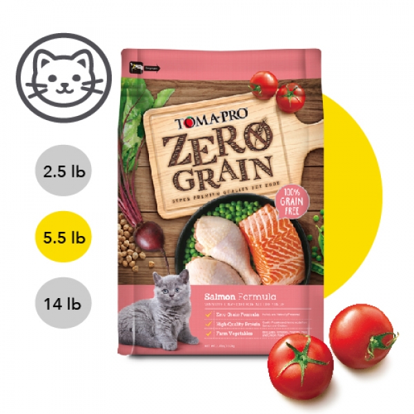 TOMA-PRO 優格 0%零穀鮭魚(全年齡貓用敏感配方) 2.5公斤
