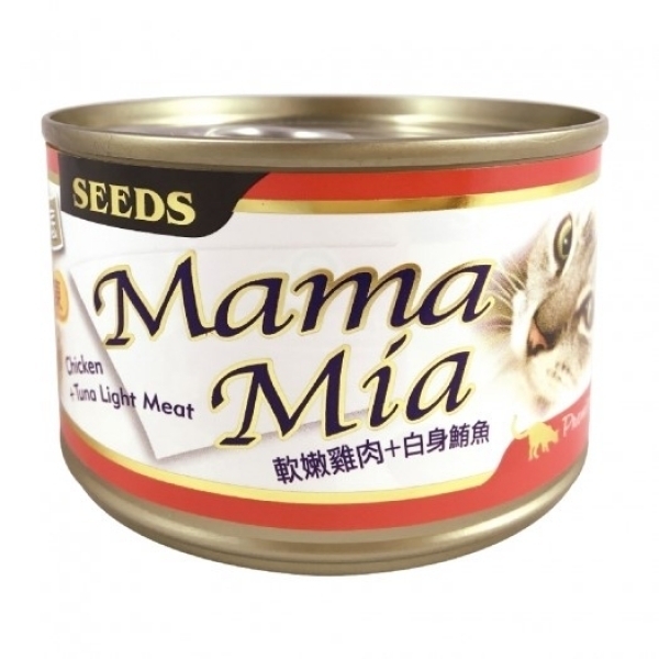 愛貓軟凍餐罐 鮮嫩雞肉+白身鮪魚 170g MamaMia