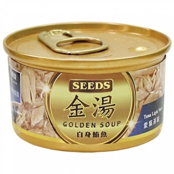 迎夏大作戰-金湯愛貓湯罐 白身鮪魚 80g GOLDEN SOUP