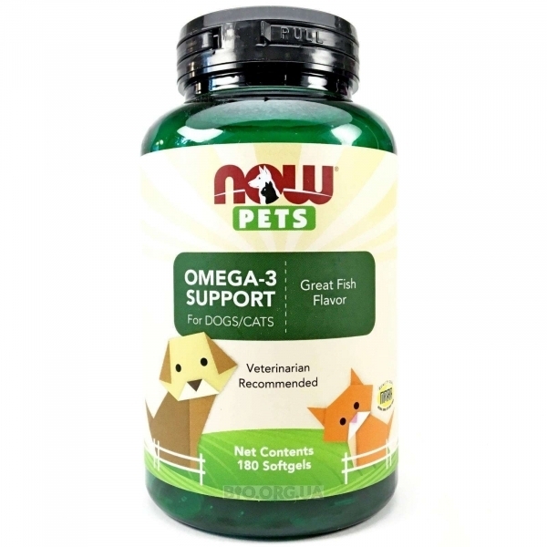 公司貨 NOW-PETS 魚油Omega3 貓咪營養品 180粒