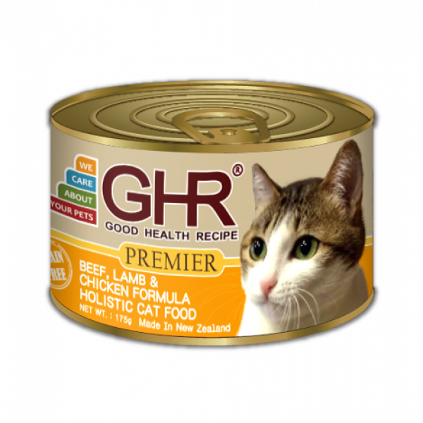 GHR貓用無穀主食罐 牛羊加雞配方175g